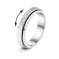Fidget Spinner Rings for Anxiety Stress Relief - Stainless Steel Jewelry for Women and Men