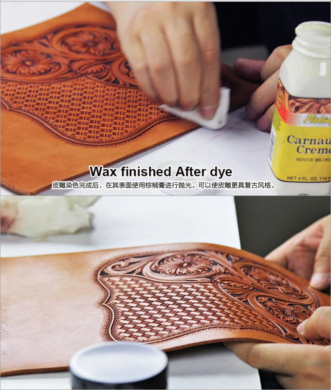 118ml Carnauba Wax Leather Finish - Protective High Gloss Coating