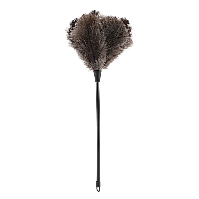 Mini Ostrich Feather Duster for Books Keyboard & Home Cleaning