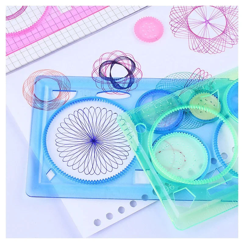 Kids Drawing Stencil Set Art & Craft Templates for Kids, Variety of Flowers, Educational Painting Tools