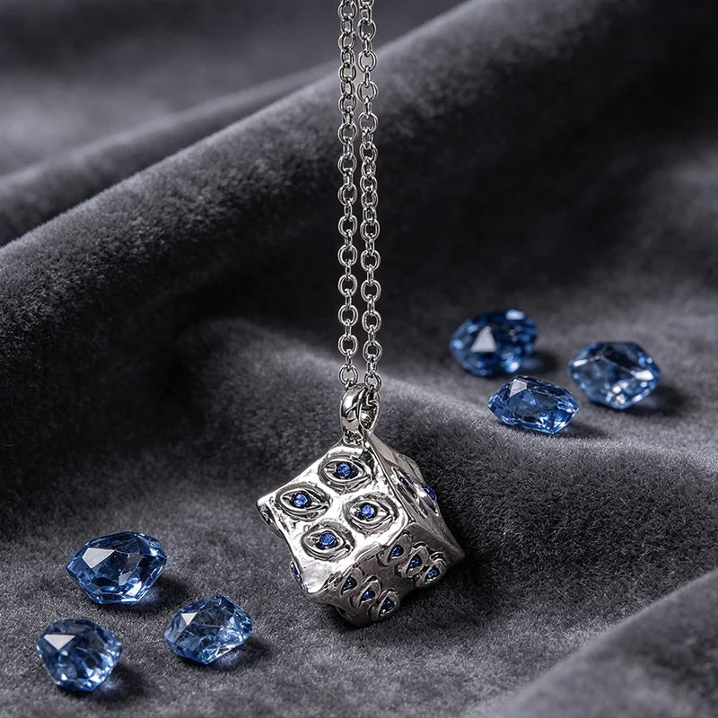 Jujutsu Kaisen Prison Realm Cube Necklace - Anime Satoru Gojo Eye Pendant Gift