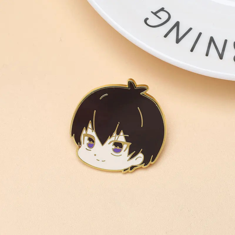 Anime Prison Q Cartoon Character Brooch Enamel Lapel Pin Jewelry Accessory
