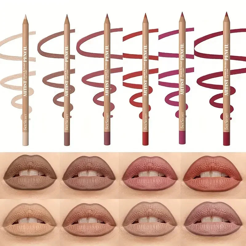 Lip Liner Pencil Set - 18 Color Waterproof Matte & Blendable Cosmetic Tool