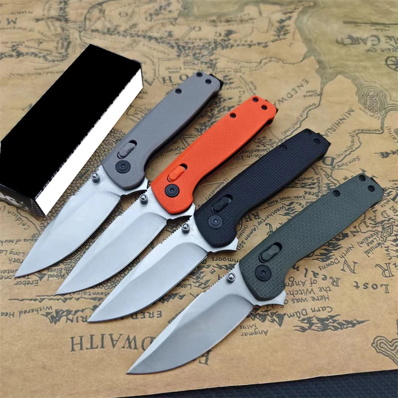 Folding Utility Knife with D2 Drop Point Blade Nylon Handle Outdoor Camping Tactical Knife