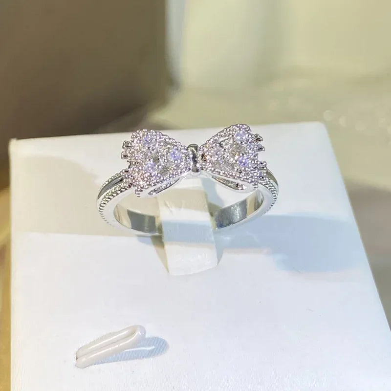 Elegant CZ Sterling Silver Ring for Women - Wedding & Statement Jewelry