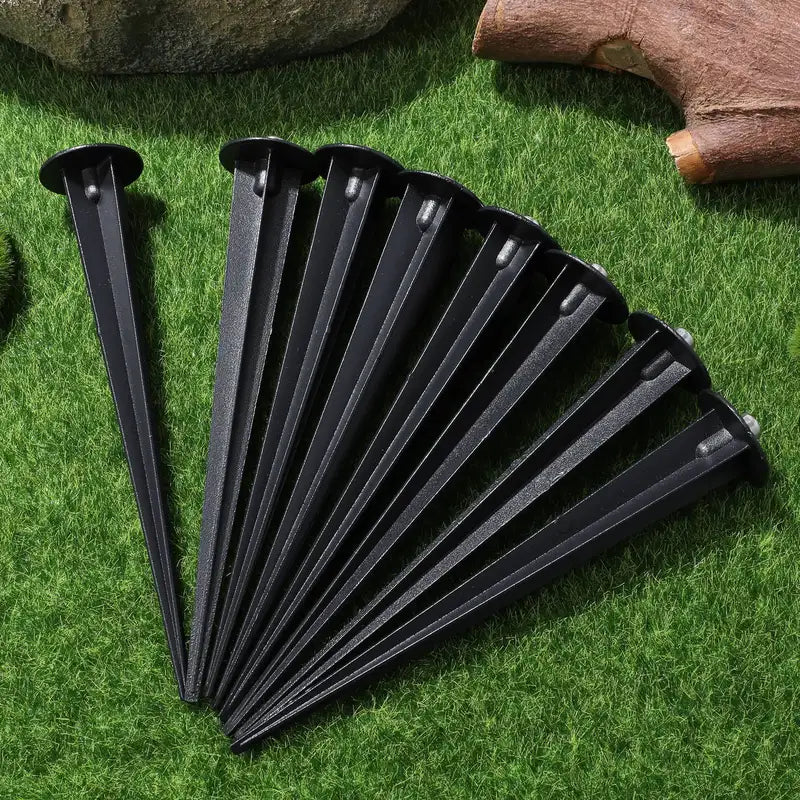 8 Pack Outdoor Solar Ground Stake Garden Lights Aluminum Landscape Lanterns