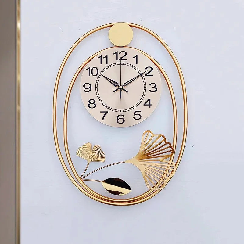 Nordic Style Wall Clocks for Bedroom and Living Room - Silent Quartz Home Decor