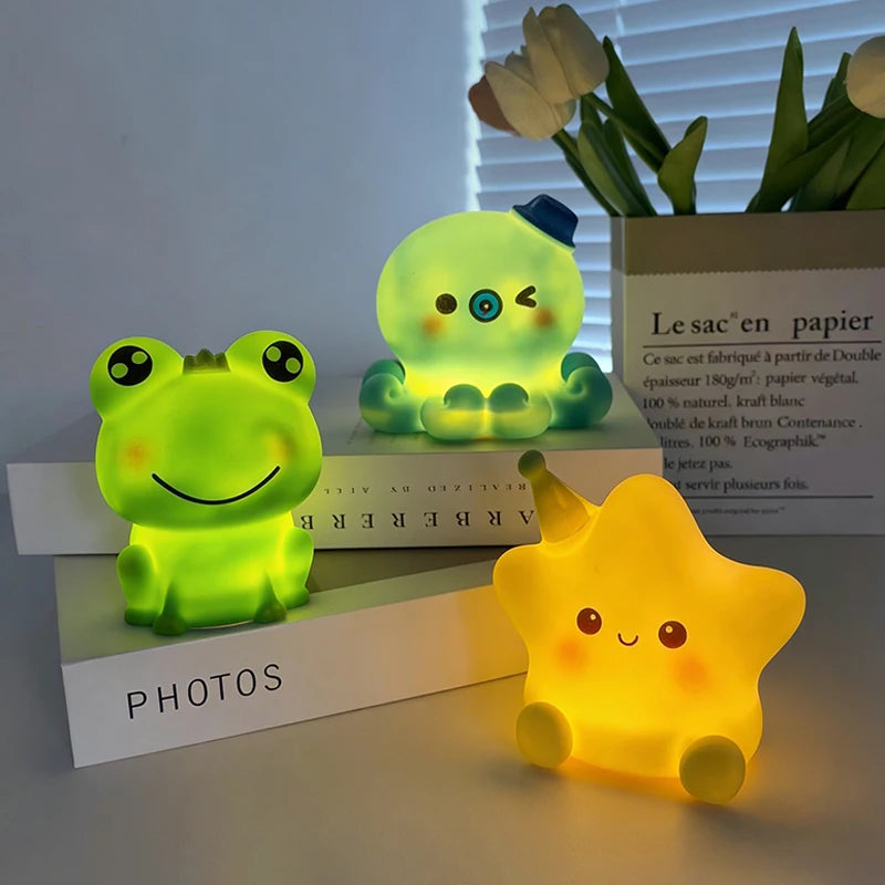 Cute Animal LED Desk Lamp - Mini Reading Light for Room Decor