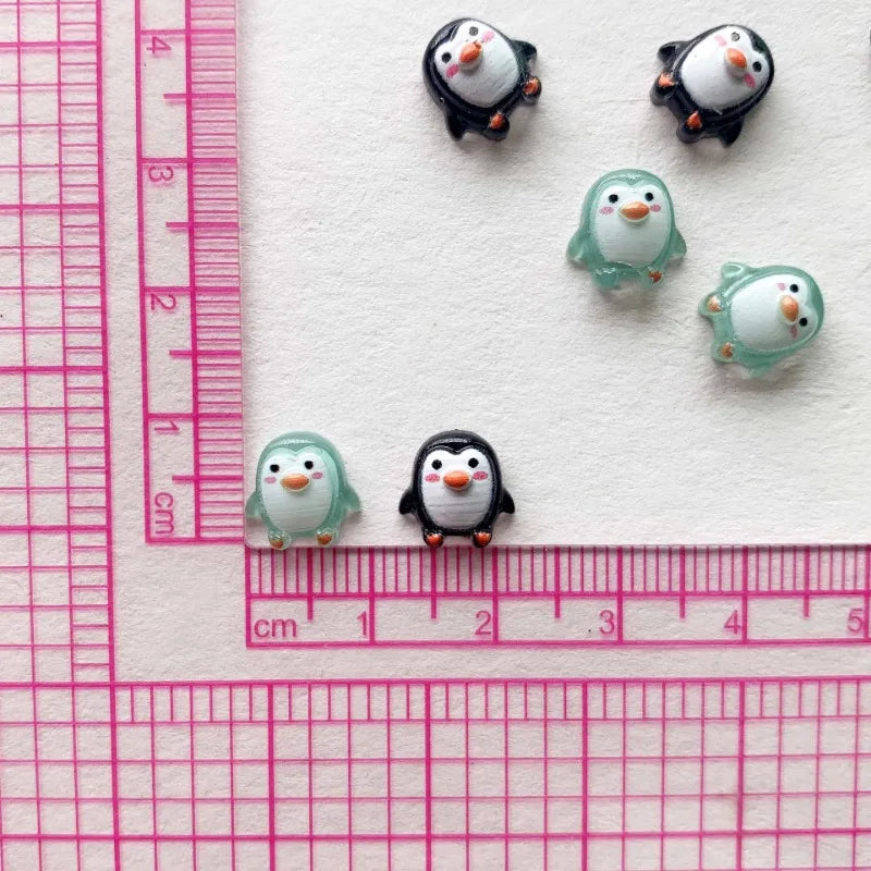 50pcs Resin Penguin Figurines Miniature DIY Craft Decorations Wedding Scrapbook