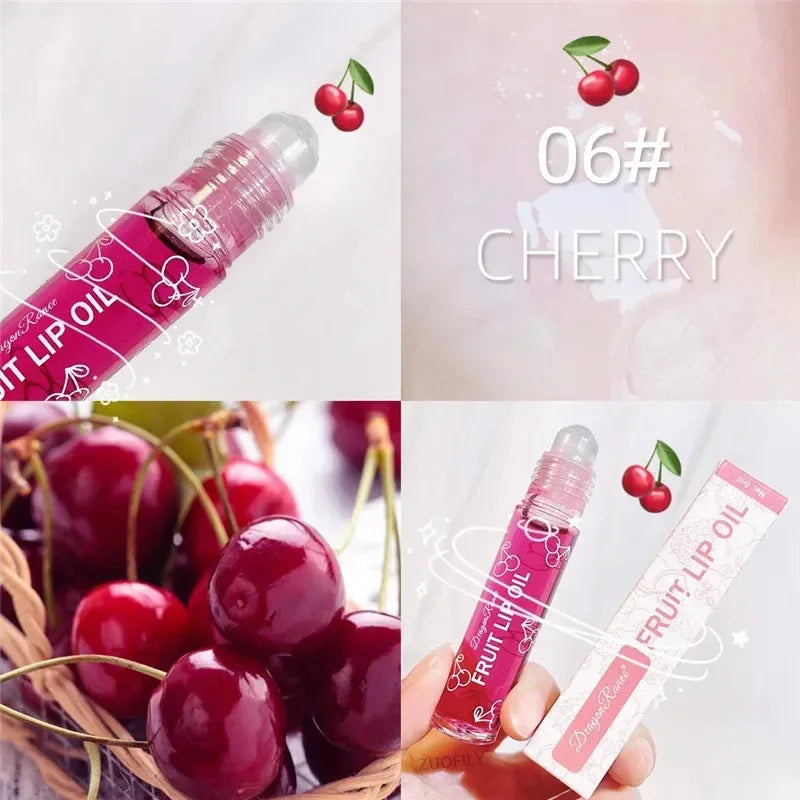 Fruit Lip Gloss with Moisturizing Lip Oil - Reduces Lines & Nourishes Lips