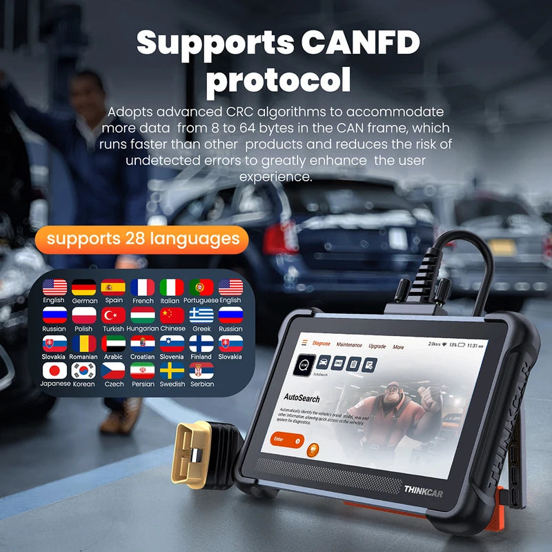 Car Diagnostic Scanner 672 Bi-Directional Full System CANFD IMMO Reset