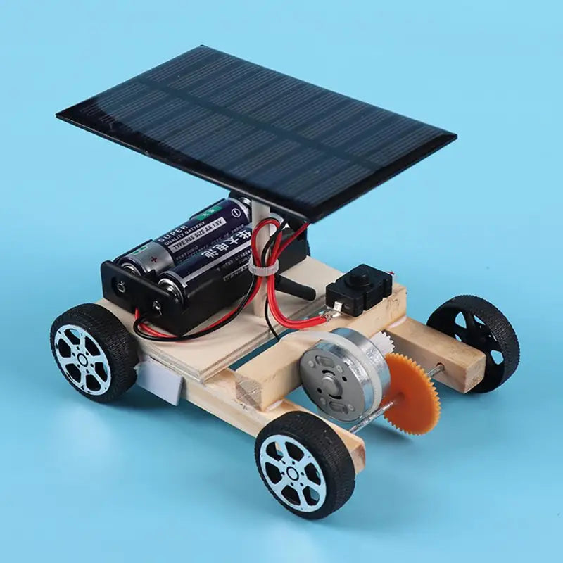 DIY Solar Electric Vehicle Science Kit - Educational Puzzle for Kids 6+