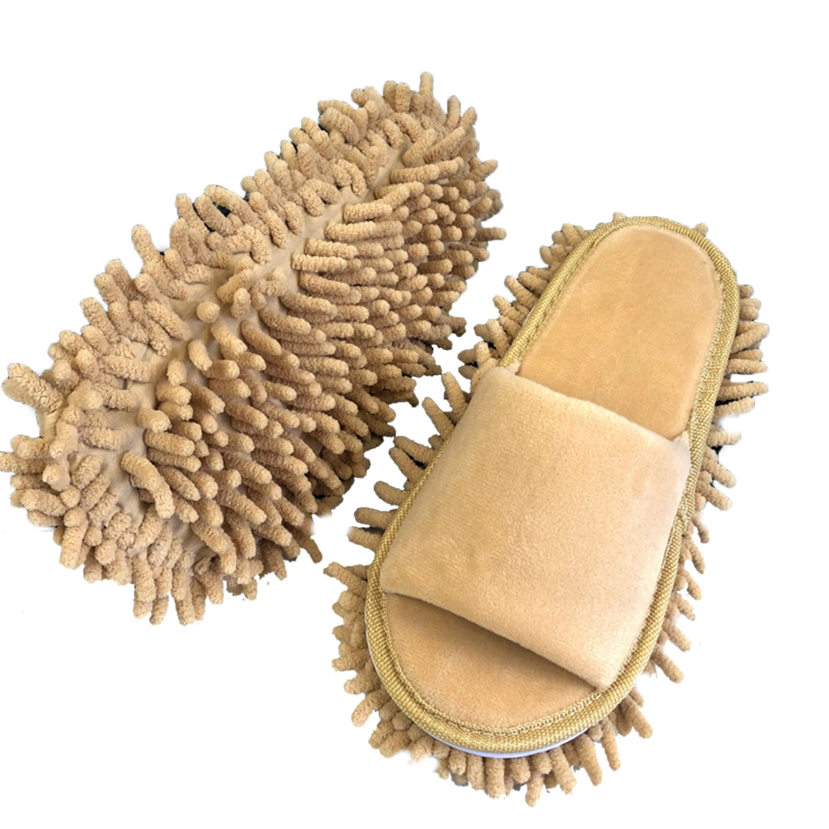 Multifunction Floor Cleaning Slippers Open-Toe Mop Shoes for Home Use