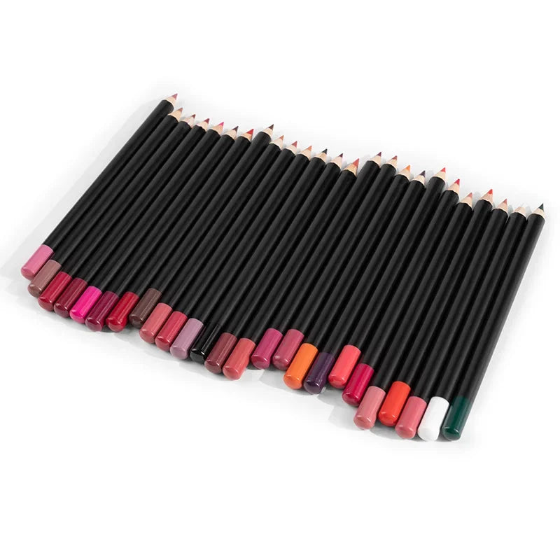 Multi-Color Vegan Lip & Eye Pencil Set - Sharpenable, Versatile Makeup