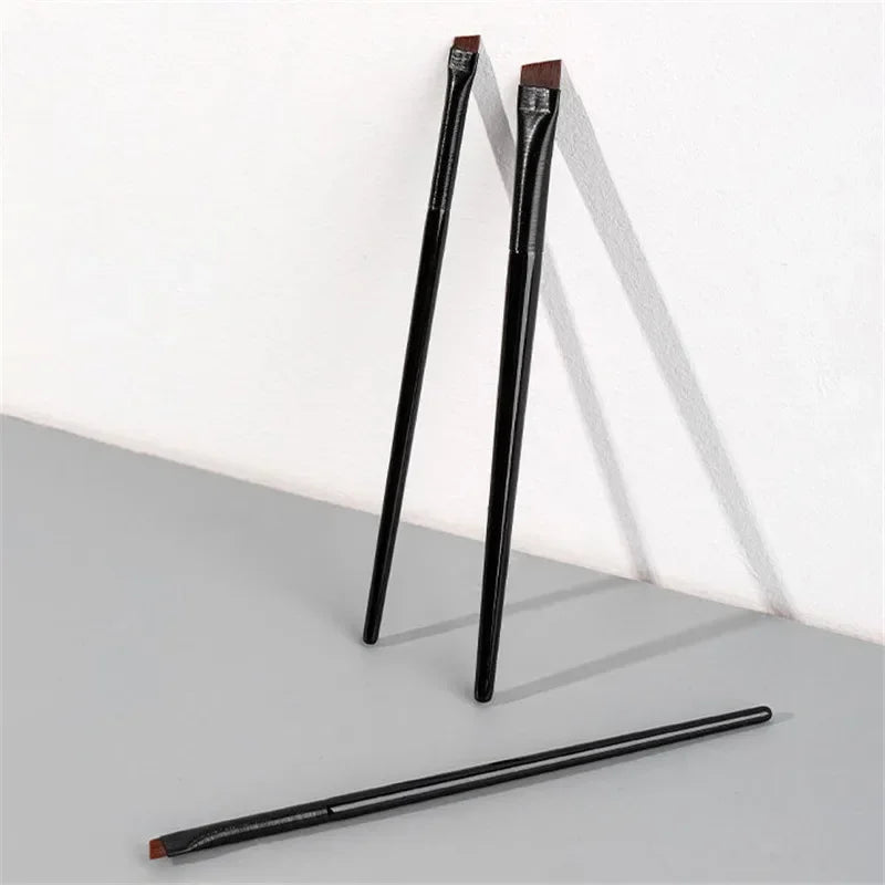 Professional Makeup Brushes Set - Eyebrow and Eyeliner Small Angled Brushes
