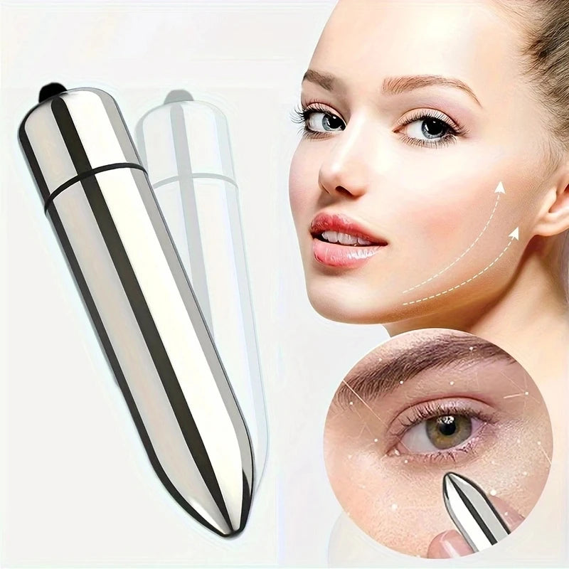 Portable Vibrating Facial & Eye Massager for Skin Absorption & Relaxation