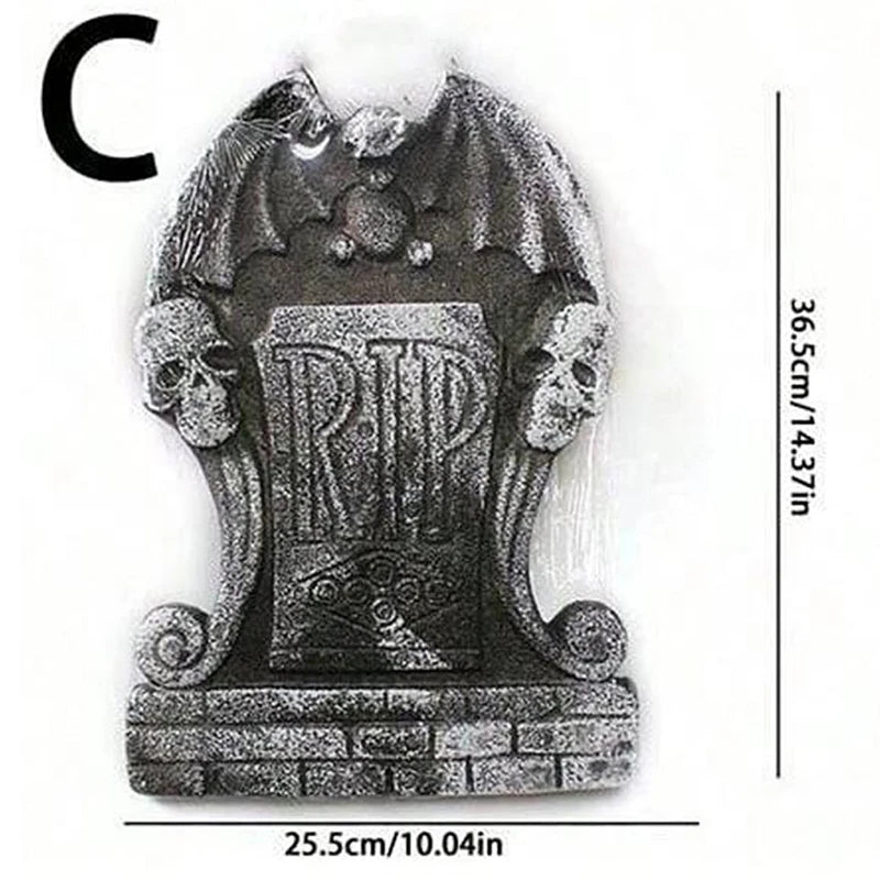 Halloween Foam Tombstone with RIP Letters - Spooky Yard Graveyard Decoration