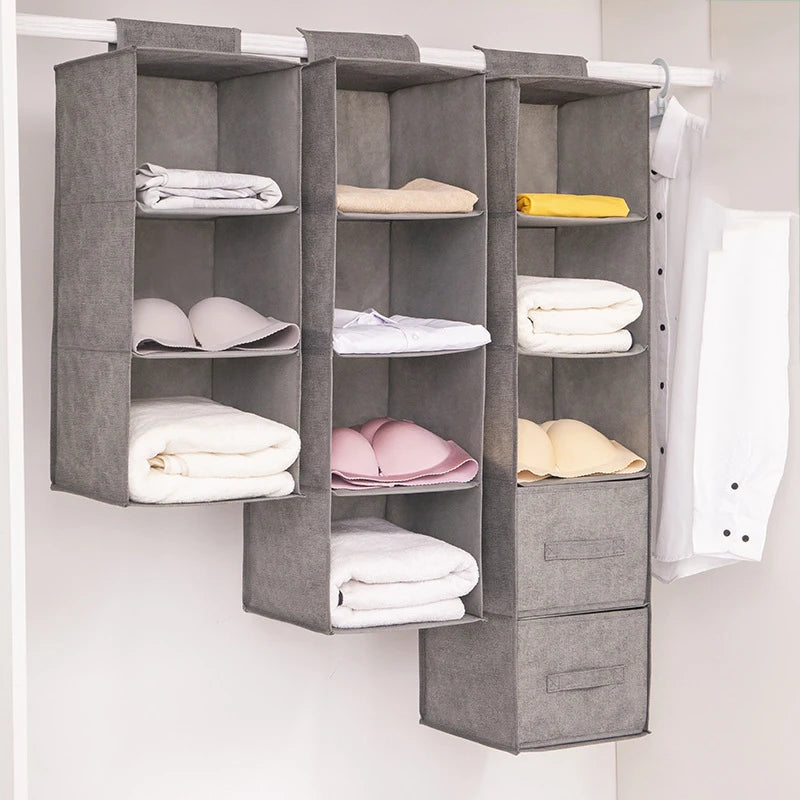 Portable Wardrobe Organizer Bag Drawer Style Storage Closet with Multiple Sizes