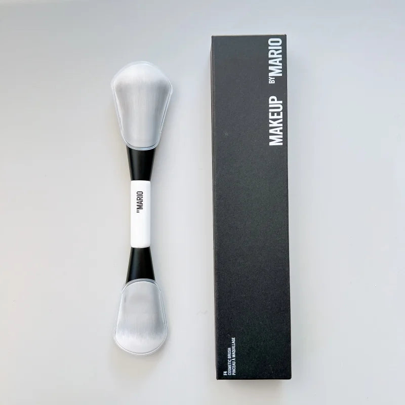 2-in-1 Highlight and Blush Makeup Brush - Soft Fiber Face Brush