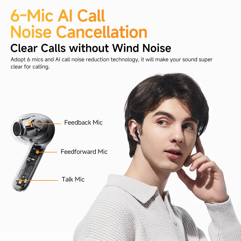 Wireless Earbuds with Adaptive ANC Bluetooth 5.3 Hi-Res LDAC Multipoint IPX5