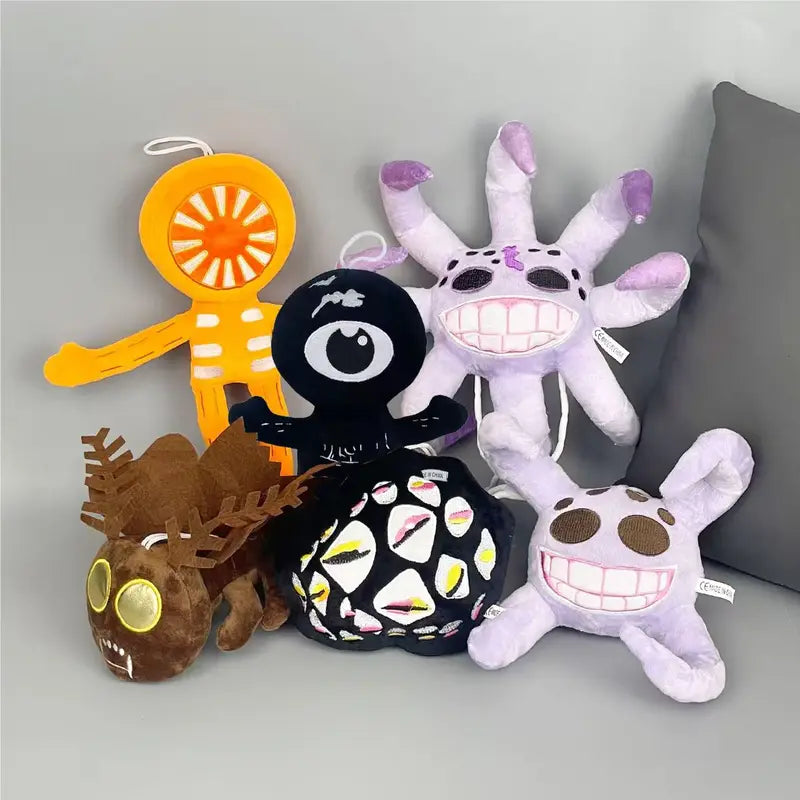 Game Doors Floor 2 Plush Toy Collection - Soft Monster Stuffed Animals for Kids' Room Decor
