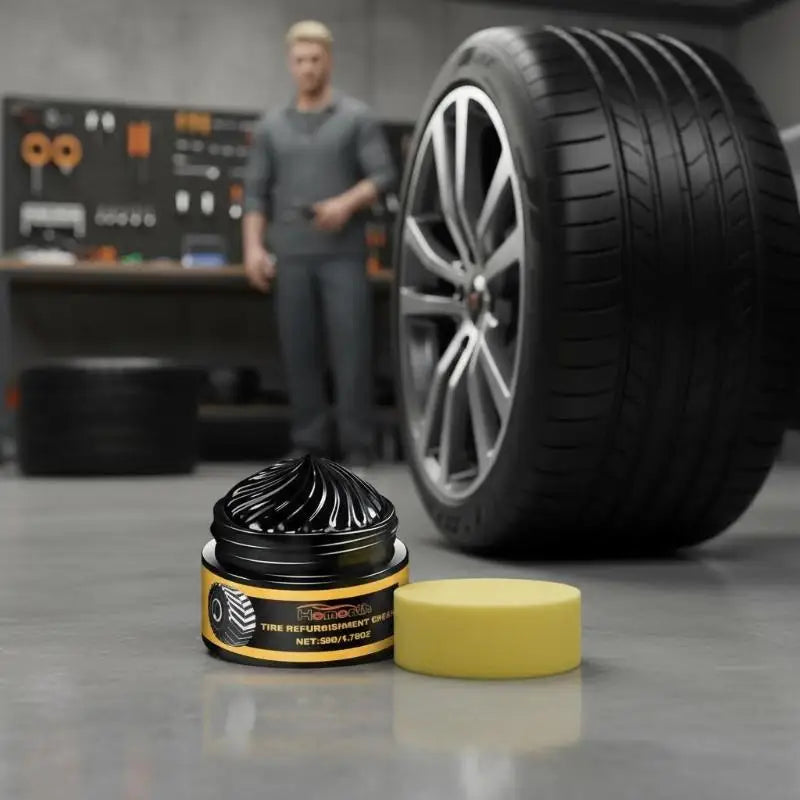 Car Tire Coating Wax 50g Protective Film for Tire Shine & Anti-Aging