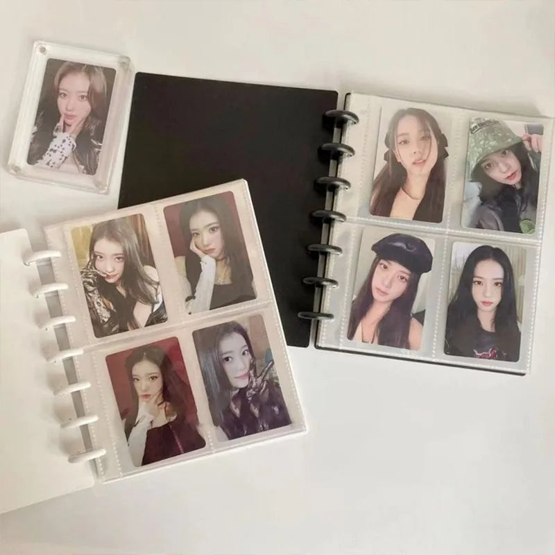 Kpop Photo Album Multi-Pockets Loose-Leaf Binder for Photocard Collection - 3 Inch Capacity
