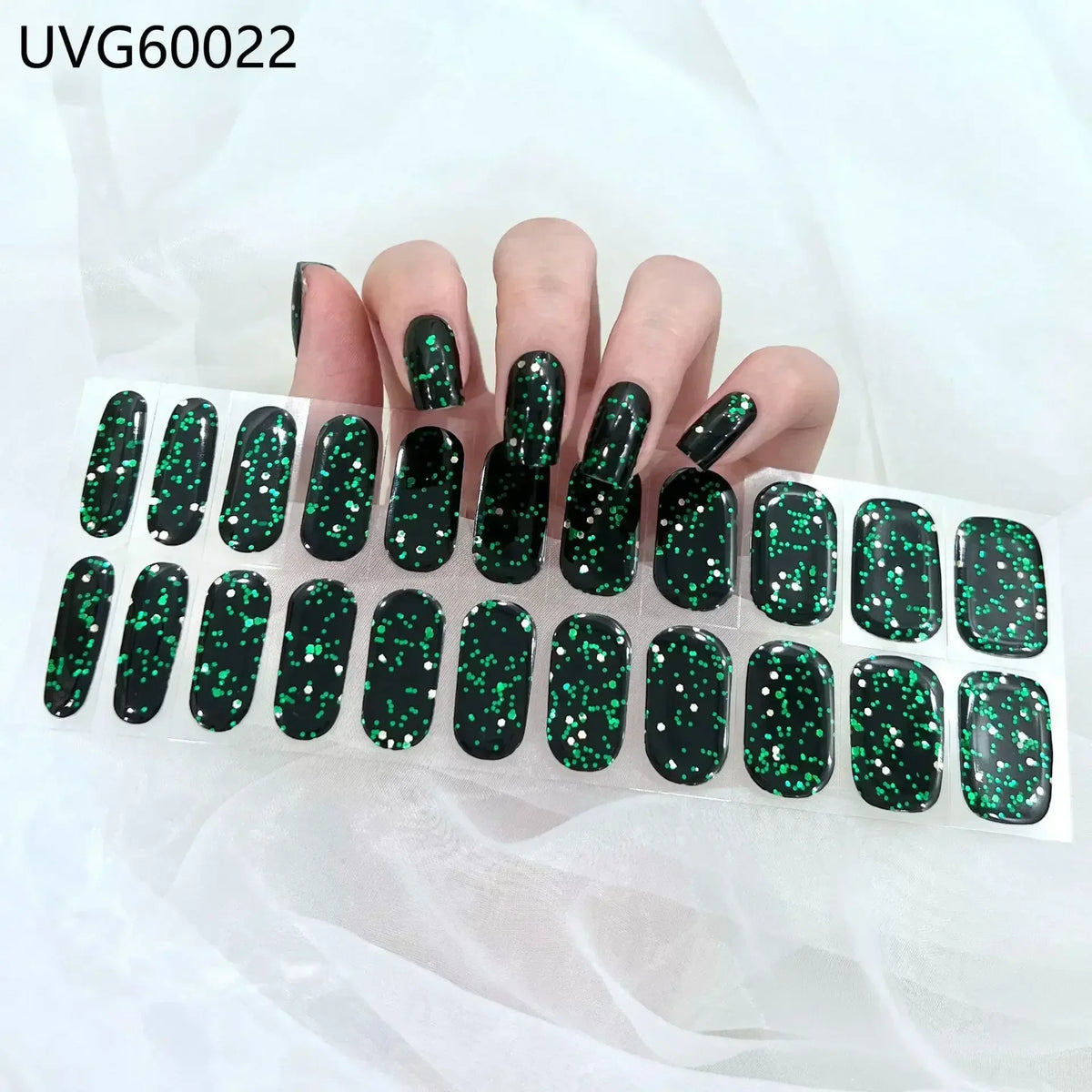 Semi-Cured Gel Nail Wraps Set for DIY Manicure Waterproof Long Lasting