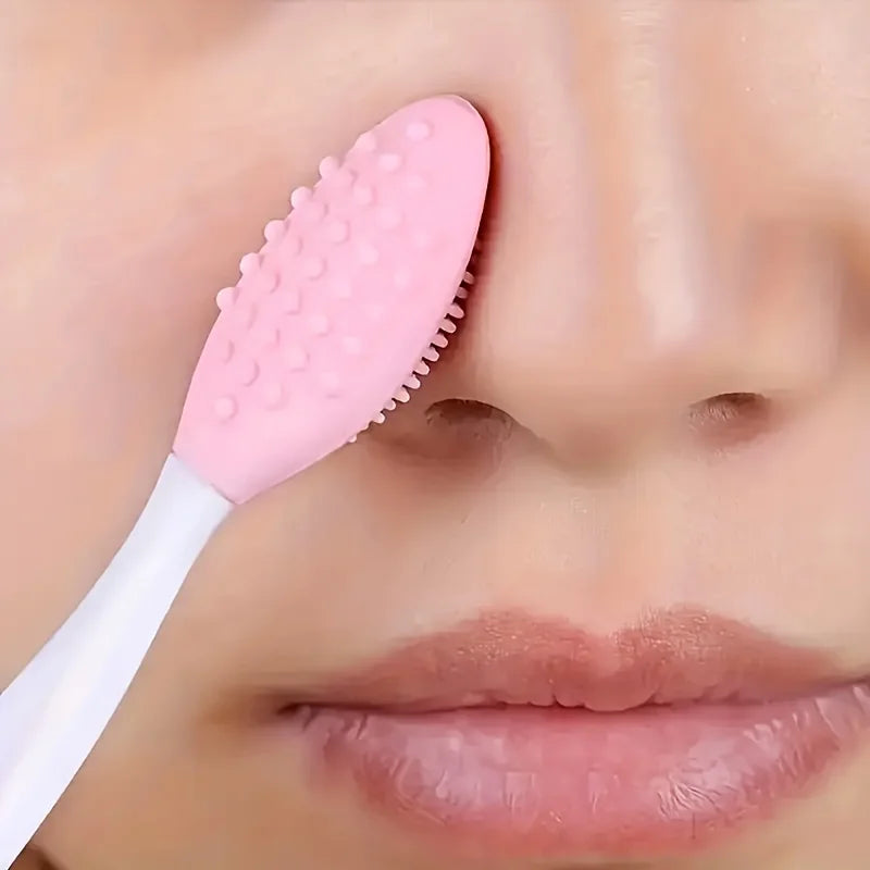 Silicone Facial Mask Brush Set - Exfoliating Lip & Face Cleansing Tools