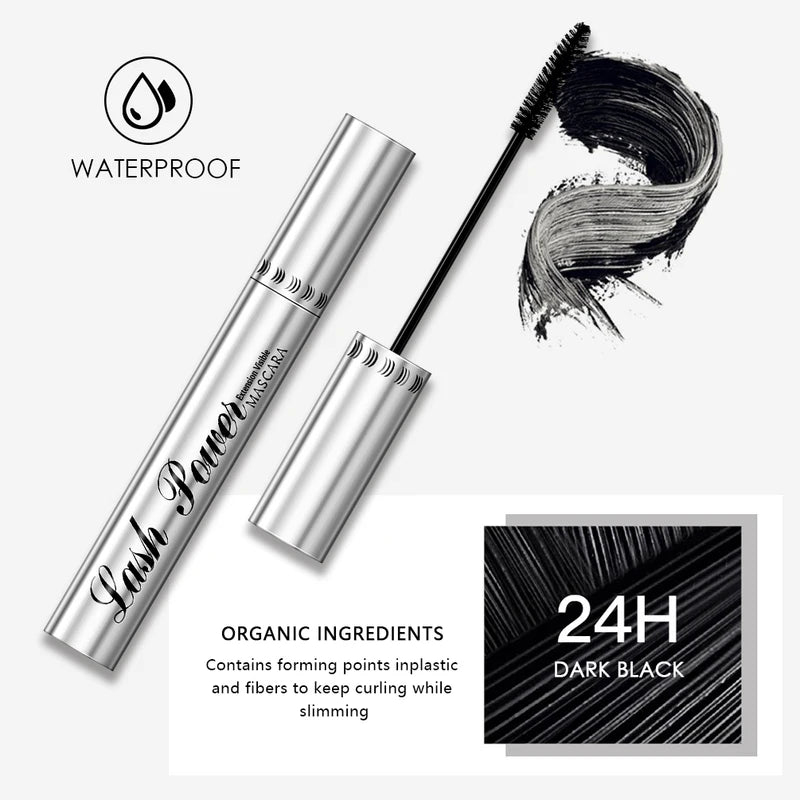 Waterproof 4D Lengthening Mascara with Curl & Volume for Women - 5g
