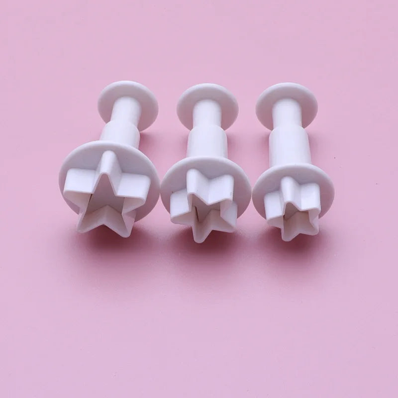 Set of 3-12 Geometry Cookie Cutters in Food Grade Plastic for Baking and Cake Decorating