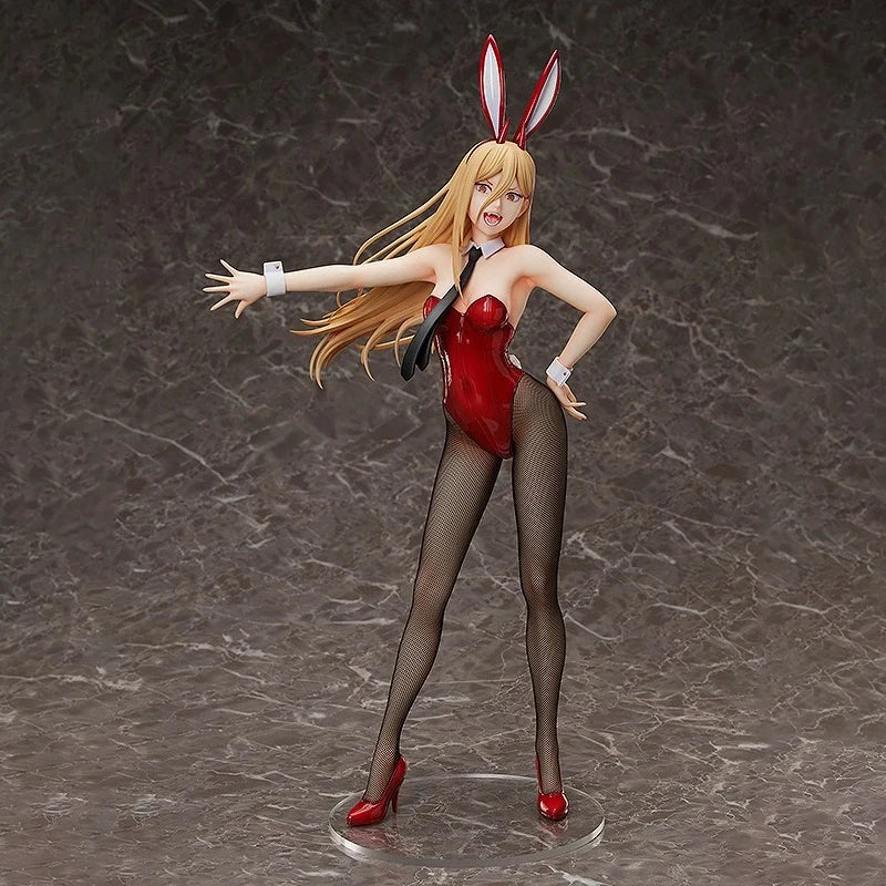 Chainsaw Man Power Bunny Girl Anime Figure Makima Aki Kobeni Reze Doll Model