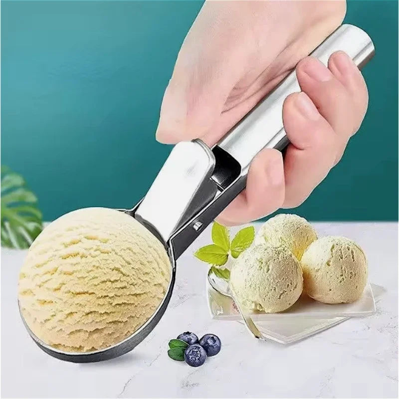 Multifunctional Stainless Steel Ice Cream & Fruit Scoops - Household Kitchen Tool