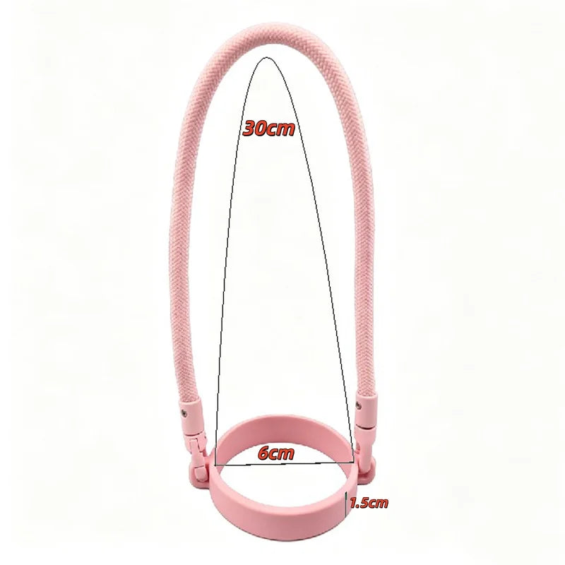 Water Bottle Handle Strap Silicone Cup Carrier for Camping Hiking Outdoor Sports