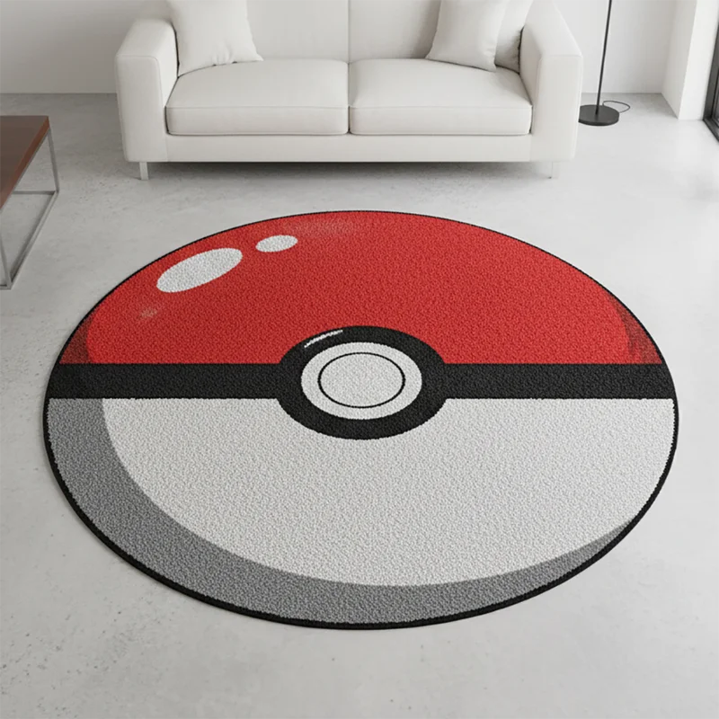 Anime Rug Pokémon Ball Charizard Kirby Pikachu Soft Floor Carpet Game Mat