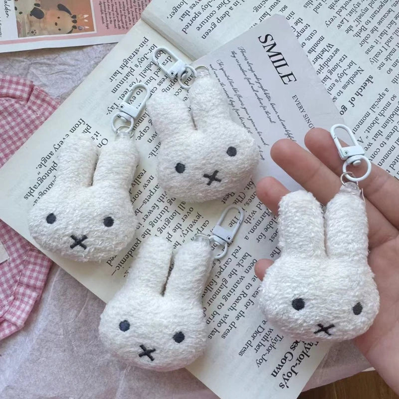 Cute Miffy Keychain Cartoon Rabbit Doll Car & Bag Pendant - Multiple Colors