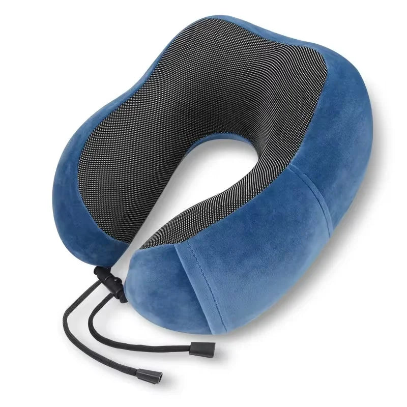 Travel Neck Pillow with Memory Cotton U-Shape for Motor Cars & Airplanes