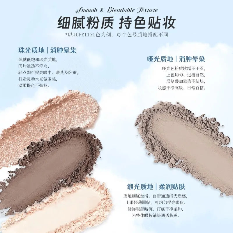 All-in-One Eyeshadow Palette with Matte, Shimmer & Glitter - Brightening & Contour