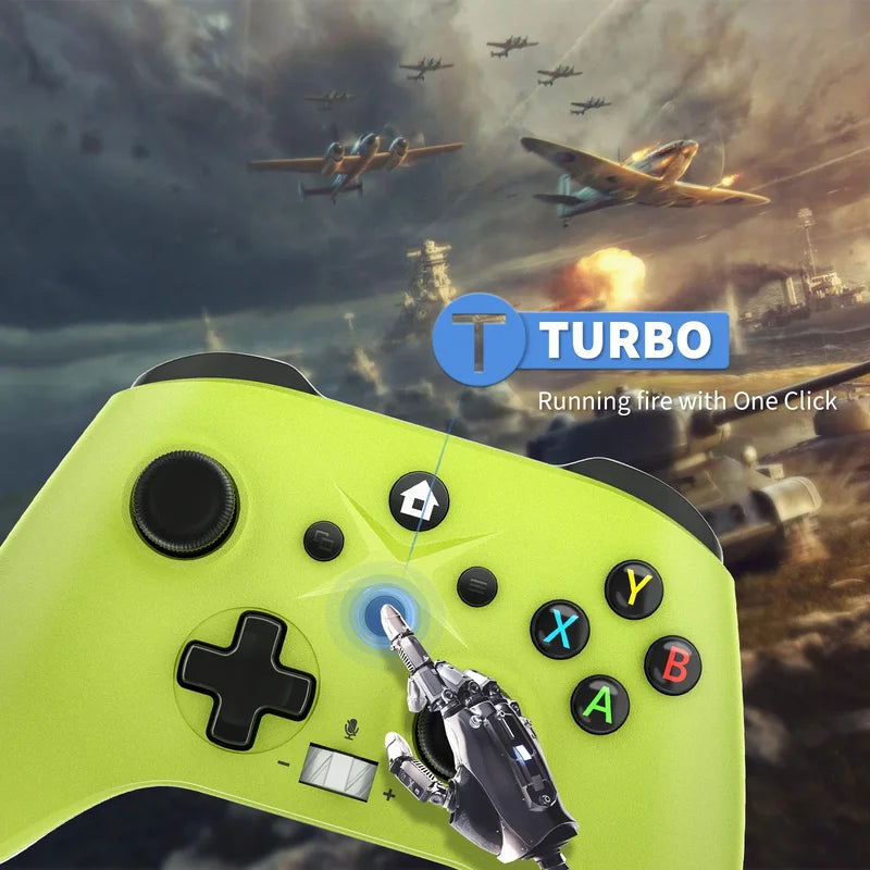 Wireless Gamepad for Xbox Series X/S & One - 6-Axis Gyro, Turbo, Ergonomic Joystick