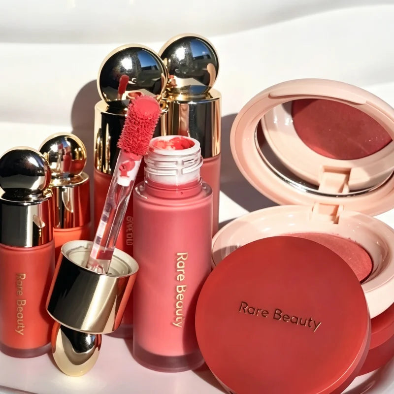Lightweight Dewy Liquid Blush & Lipstick Set - Long-Lasting Makeup