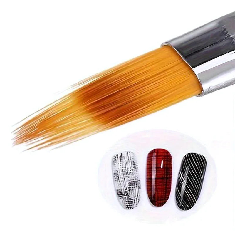 Nail Art Brush Lace Ombre Design Gradient Pen for Acrylic Nail Painting DIY UV Gel Manicure Tools