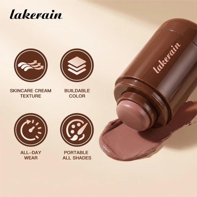 Bronze Contour Stick for Natural Sun-Kissed Makeup - Hydrating & Blending