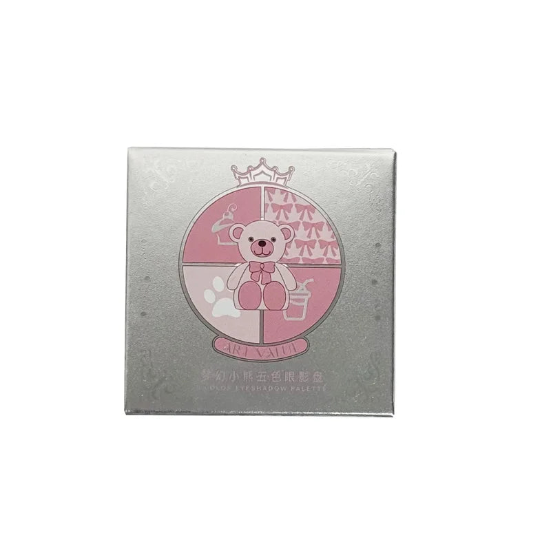Colorful Eyeshadow Palette with Shimmer & Pearly Finish - Multiple Colors