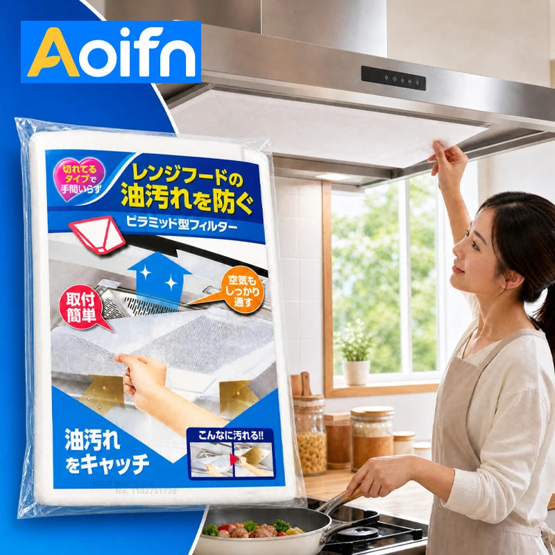 Disposable Range Hood Filter Paper - Oil & Smoke Absorbing Non-Woven Sheets