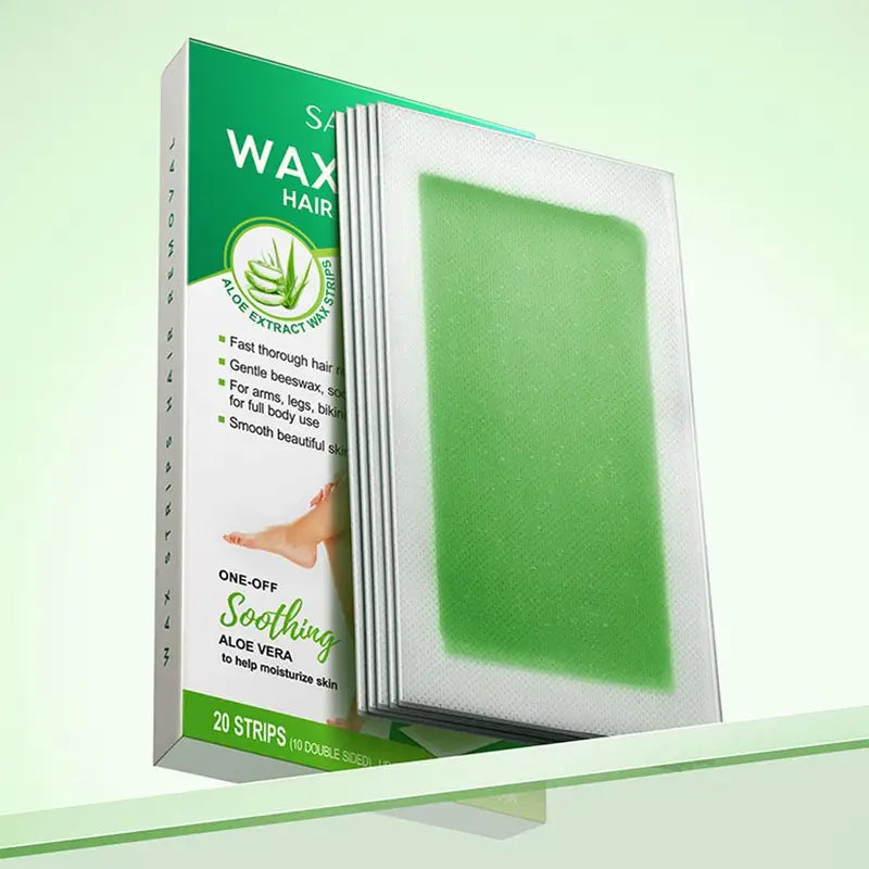 20PCS Body Wax Strips for Painless Hair Removal at Home - Face, Body, Legs