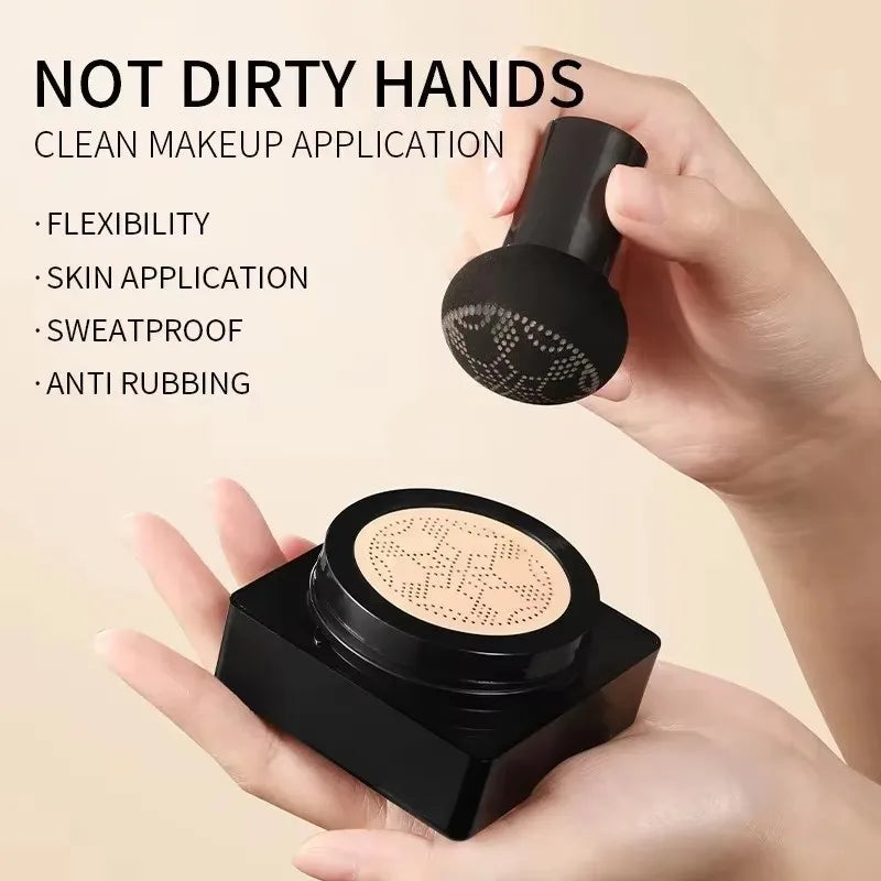 Mushroom Head Air Cushion CC Cream Foundation Concealer BB Face Makeup - Oil-Control, Whitening & Moisturizing