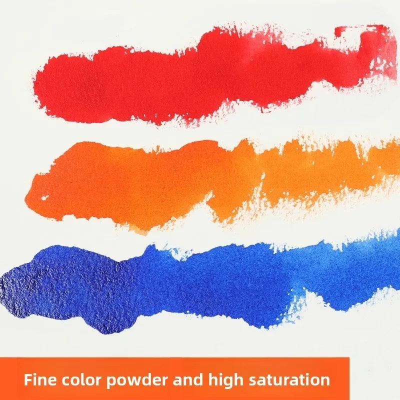 Opaque Semi-Dry Watercolor Paint Set - 24 Colors, Beginner Art Supplies