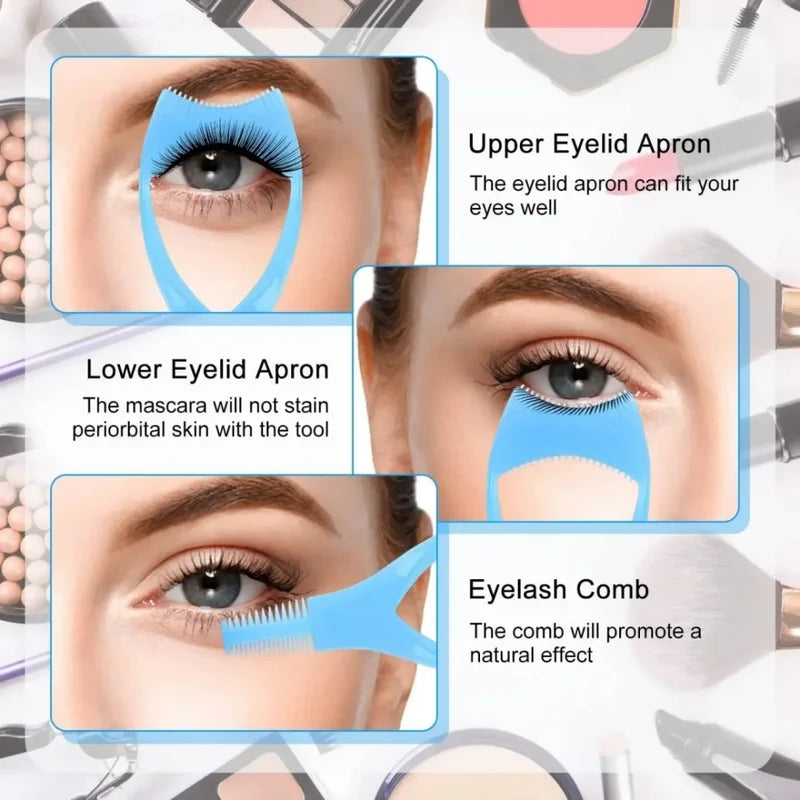Multi-Functional Beauty Tool for Eyelash & Eyebrow Styling, Storage & Guide