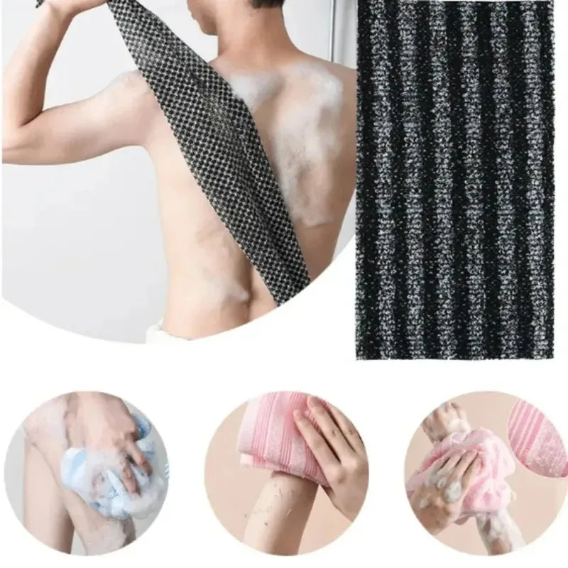 Nylon Exfoliating Bath Brush for Back & Body - Shower Scrubber