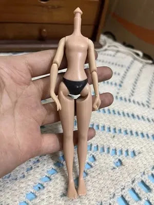 1/12 Doll House Girl Doll Without Head - DIY Nude Movable Body, 25cm